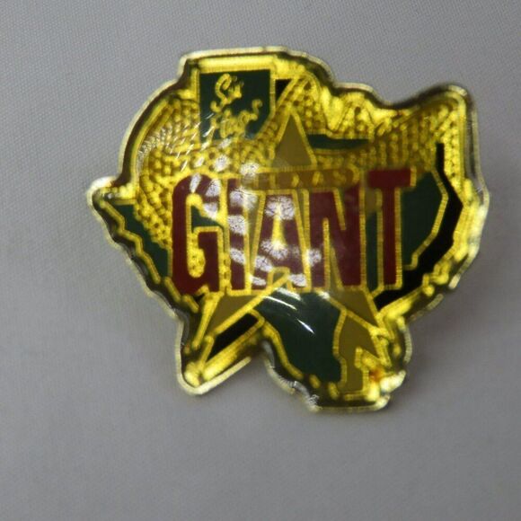 Vintage Six Flags Texas Giant Pin Button Pinback Wooden Roller Coaster 1990s - Picture 3 of 5